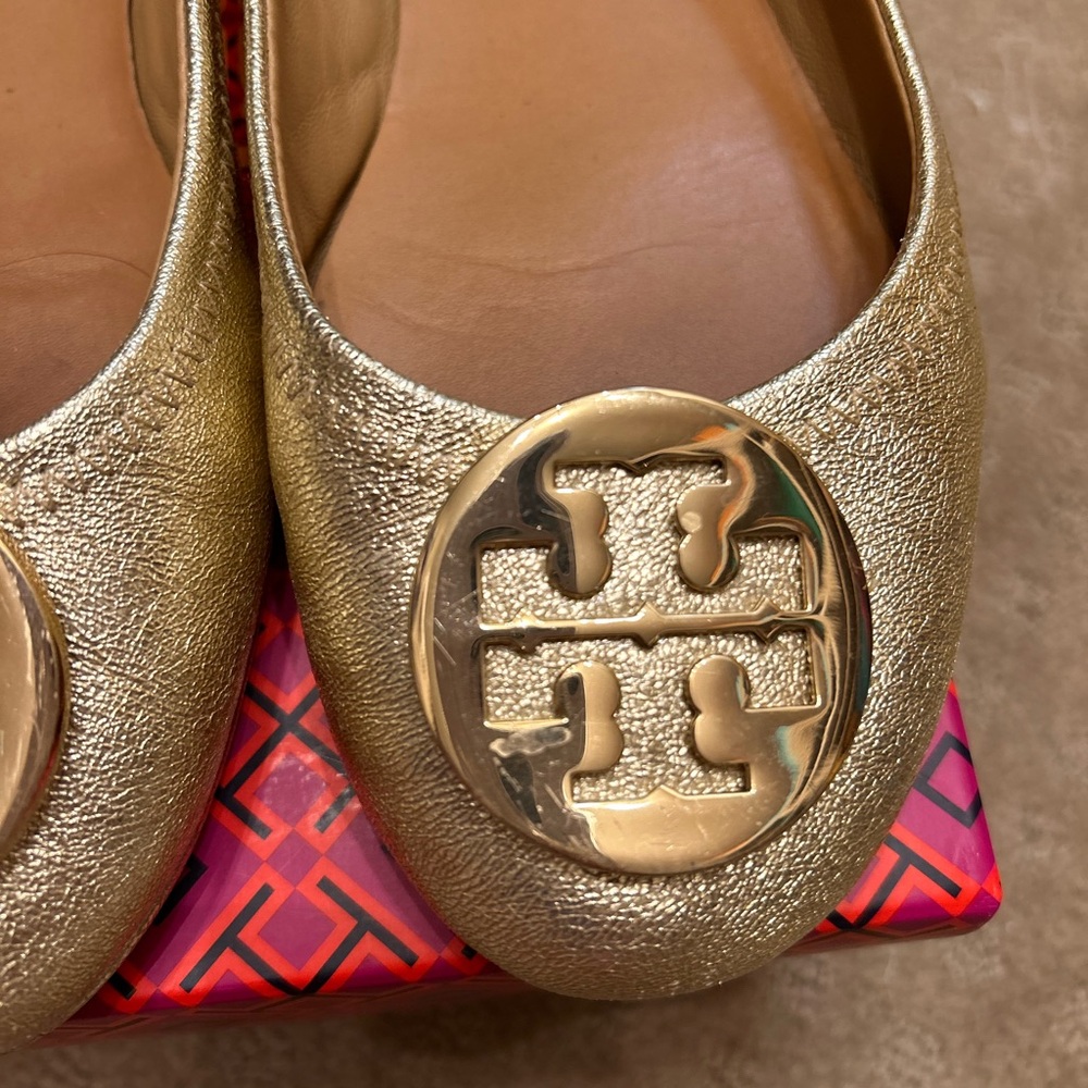 Tory Burch Gold Ballet